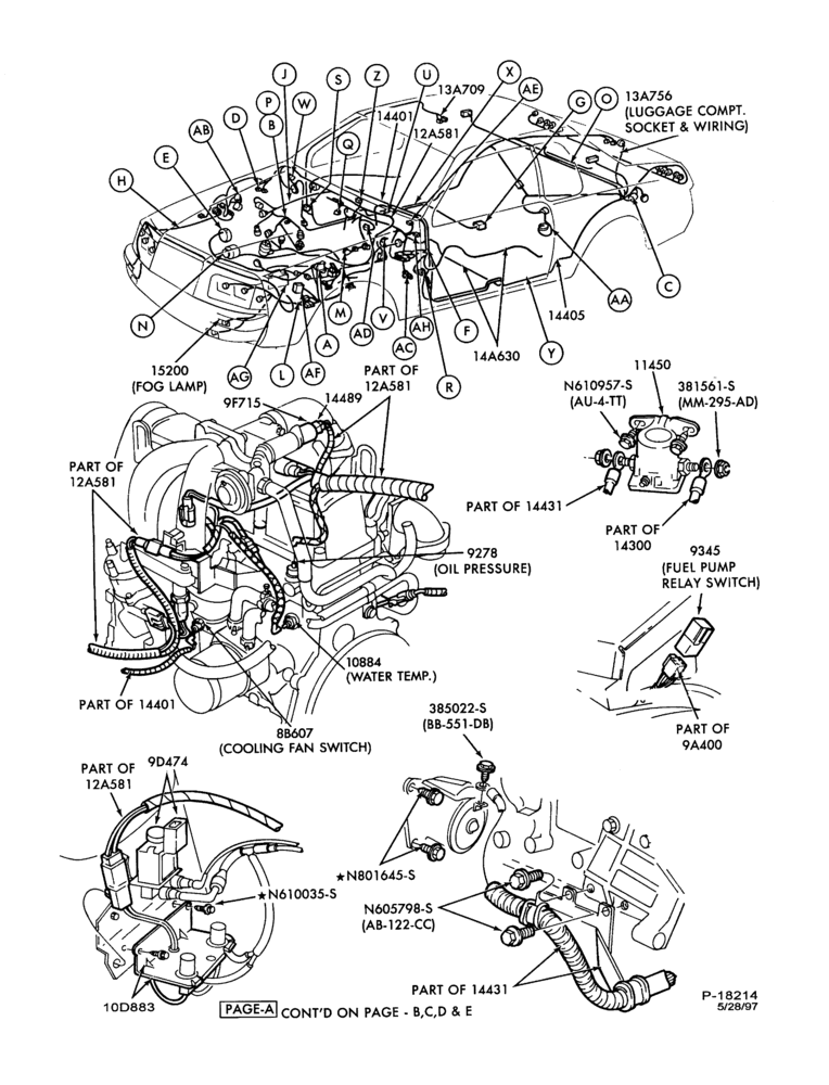 Схема ELECTRICAL SYSTEMS-Wiring system - Turbo - Page A