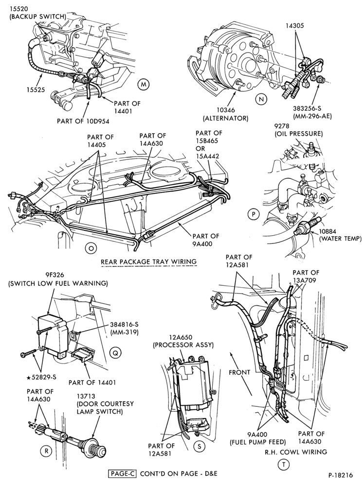 Схема ELECTRICAL SYSTEMS-Wiring system  - Turbo- Page C