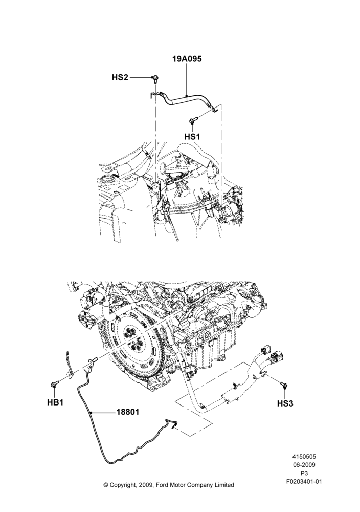 Схема Помехоподавление, 3.5L DOHC T/C V6 Gas; 06.07.2009