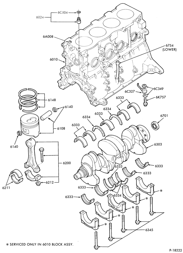 Схема 4 CYL. 1.6L (98 C.I.D.) & 1.9L (116 C.I.D.)-Crankshaft and flywheel - Page B
