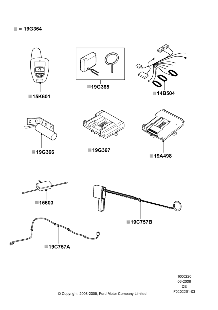Схема Комплект дистанционного запуска, Automatic Transmission, Bi-Directional Remote Start; 16.07.2007–26.07.2010