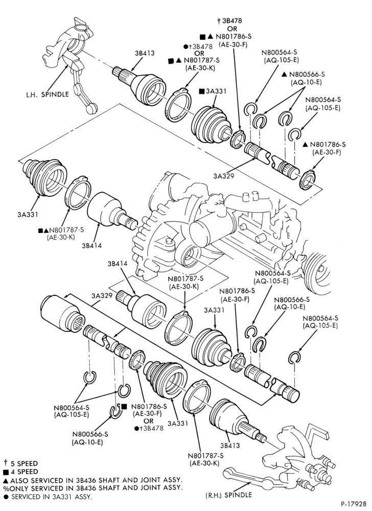 Схема REAR AXLE-DRIVESHAFT - w/o all wheel drive