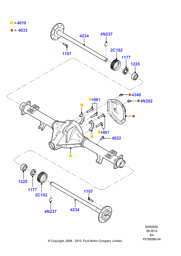 Схема Задний мост, 5520 LB Rear Axle Asy, 6340 LB(2876 KG) Rear Axle Asy; 18.08.2008