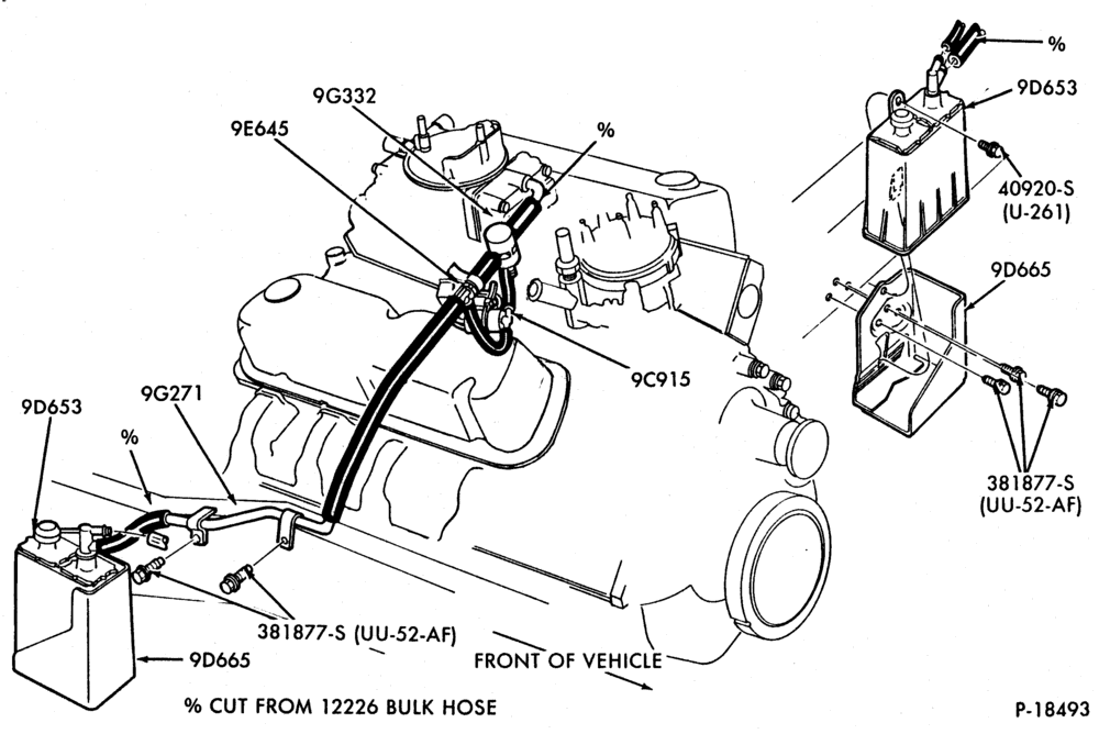 Схема 8 CYL. 5.0L (302 C.I.D.)-GAS ()-E150/250-exc. Calif.-Calif.-w/o E.F.I.