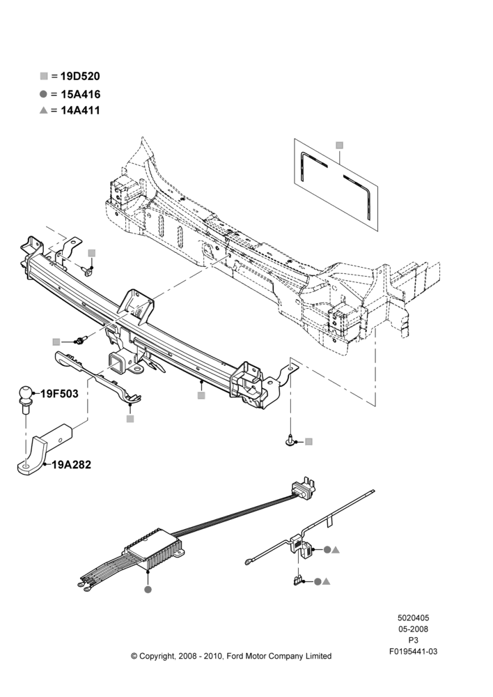 Схема Фаркоп, Accessory; 02.05.2008–10.05.2010