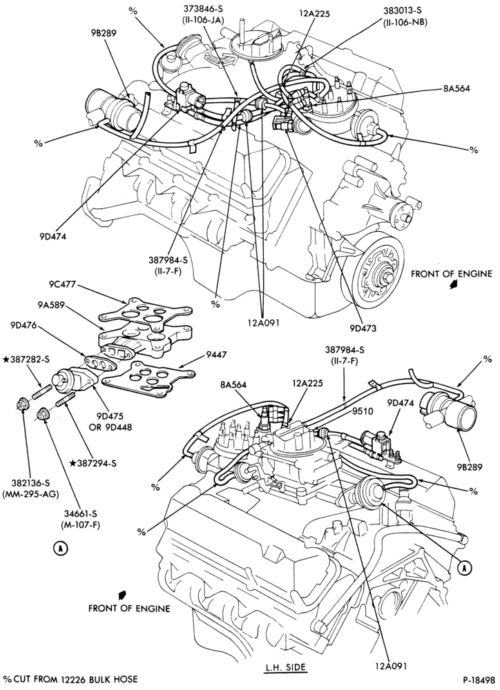 Схема 8 CYL. 7.5L (460 C.I.D.)-GAS-E-F250/350
