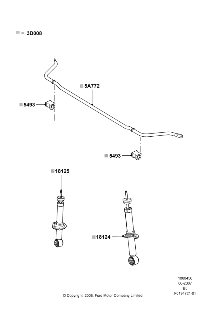 Схема Chassis Kit, Accessory, Refer To The Installation Instructions Found Under Tech Specs At The Genuine Ford Accessory (GFA) Web Site, See Vehicle Restrictions And Modification Requirements, www.lincolnaccessories.com; 11.06.2007–20.07.2015