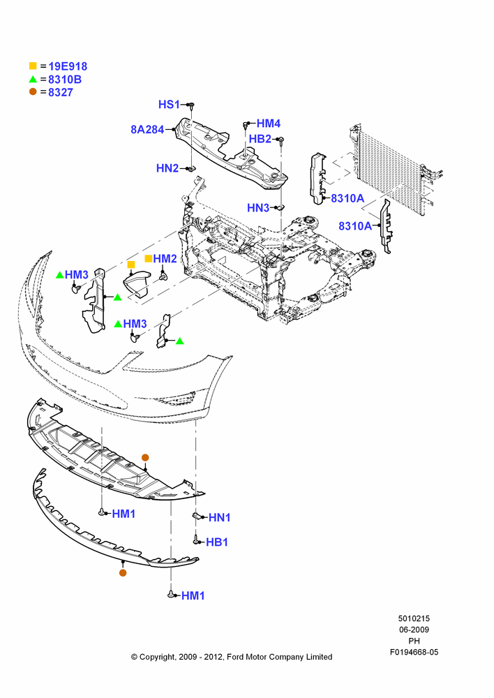 Схема Дефлекторы, 3.5L 4V DOHC VCT SMPI V6 Gas, (-) Police Version; 15.06.2009–06.02.2012