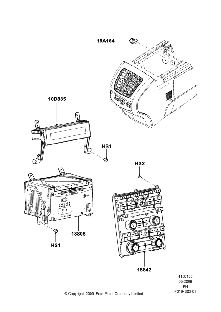 Схема Аудиооборудование (заводское), All Radios Less Navigation; 15.06.2009–06.02.2012
