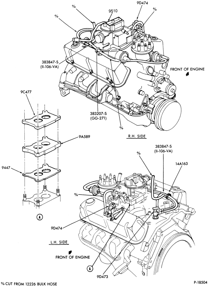 Схема 8 CYL. 5.0L (302 C.I.D.)-GAS-E-F250/350-Can.-over 8500#