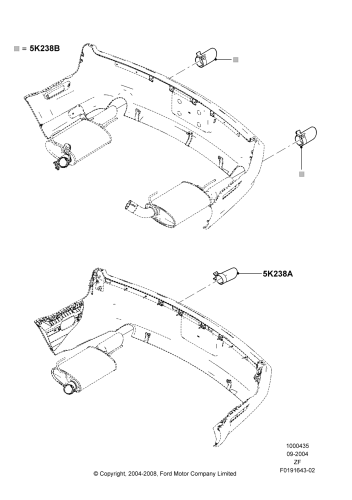 Схема EXHAUST EMBELLISHMENTS, Accessory; 07.09.2004–26.02.2009