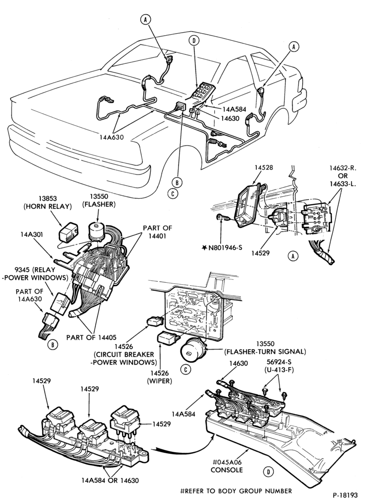 Схема ELECTRICAL SYSTEMS-Power Seat, Window & Controls - B/T 54