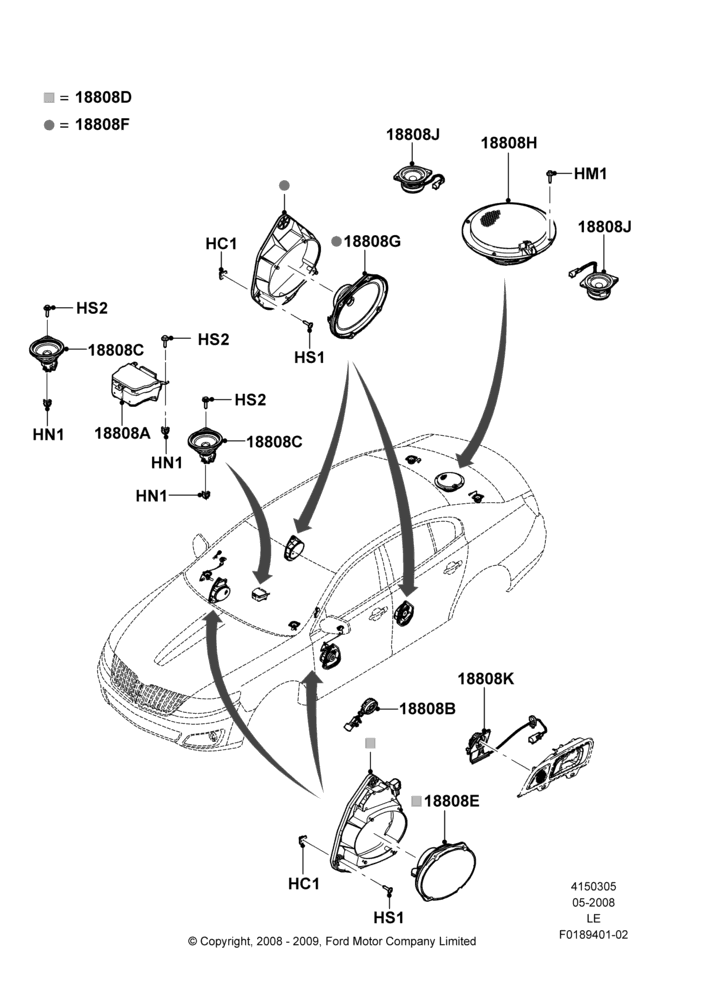 Схема Динамики, High Performance Audio System, Branded Audio Sound System; 05.05.2008–06.02.2012
