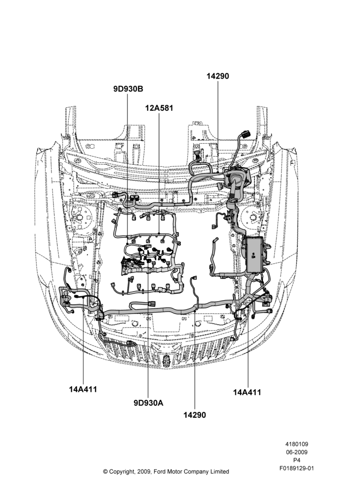 Схема Проводка двигателя и КПП, 3.5L DOHC T/C V6 Gas; 06.07.2009