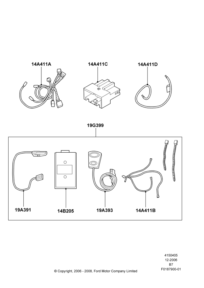 Схема Установка телефона, Mobile-Ease Advanced Kit; 06.12.2006–15.09.2008