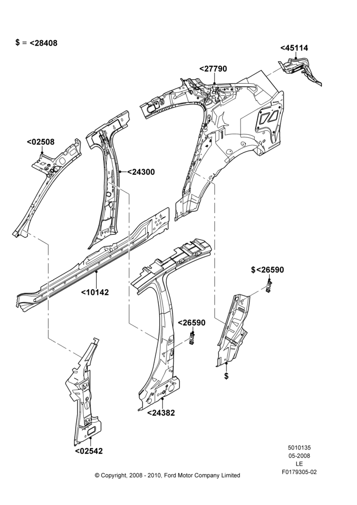Схема Боковины внутренние; 05.05.2008–06.02.2012