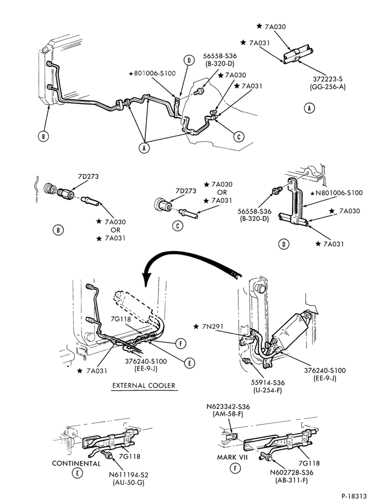 Схема AOT TYPE - EXTERNAL PARTS--DC,K