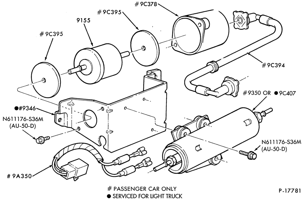 Схема 6 CYL. 4.9L-Fuel pump - gas line filter - electric