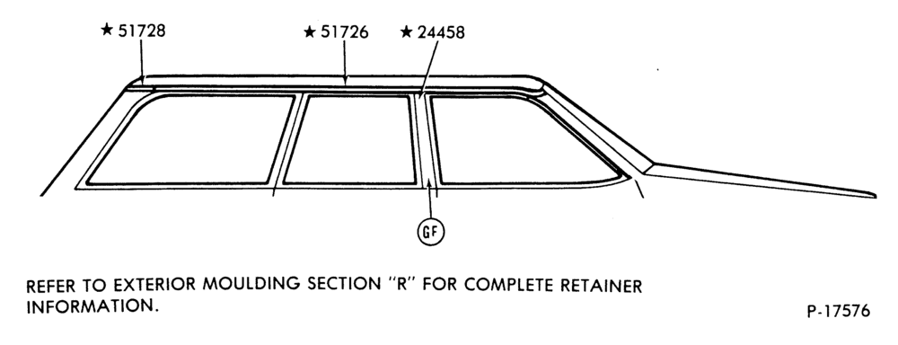Схема ROOF DRIP SIDE FINISH - BODY TYPE 74