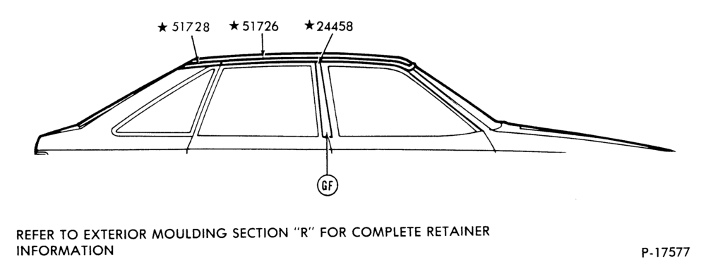 Схема ROOF DRIP SIDE FINISH - BODY TYPE 58