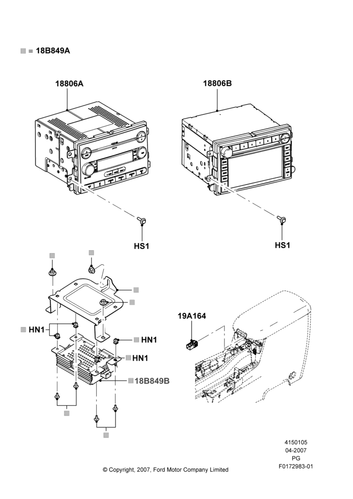 Схема Аудиооборудование (заводское), Less Radio Reception Equipment, With Audiophile Sound System; 30.04.2007–15.06.2009