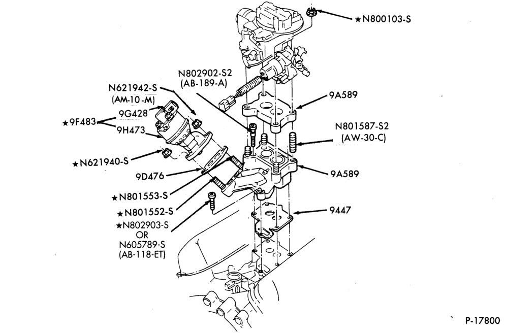Схема 6 CYL. 2.8L (171 C.I.D.)-A-B-R - valve instal.