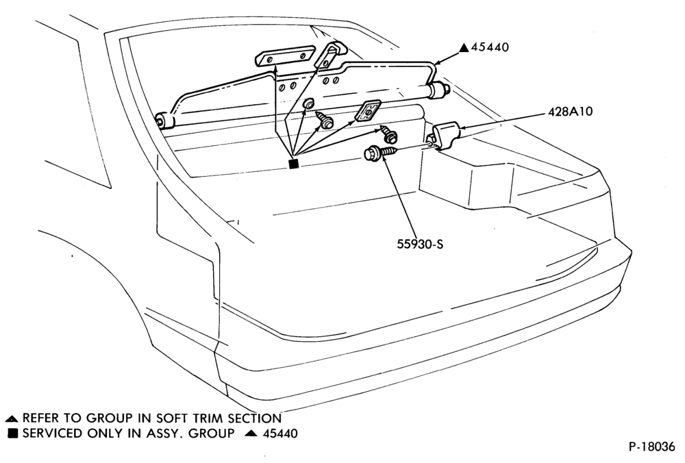 Схема SOFT, INTERIOR TRIM-Luggage compartment trim  - cover - Capri