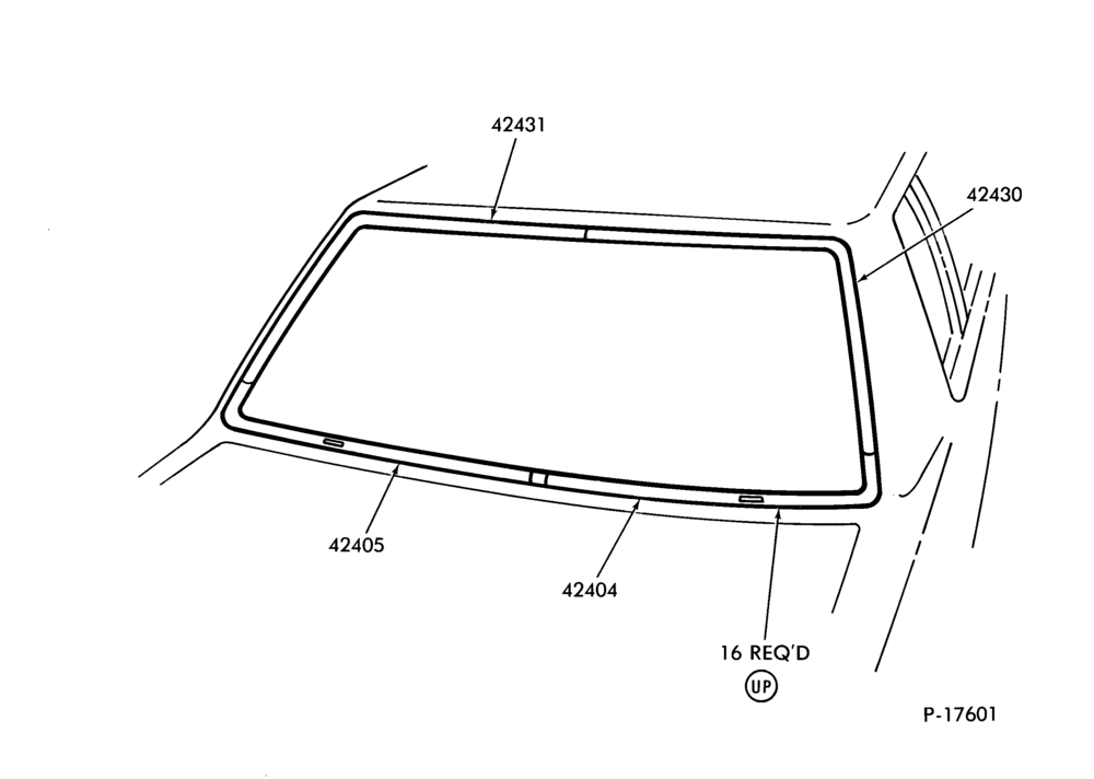 Схема BACK WINDOW MOULDING