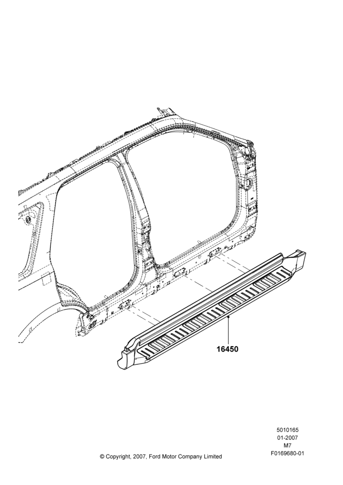 Схема Подножки, 34.25 LBS, Accessory Step Bar; 08.01.2007–29.04.2012
