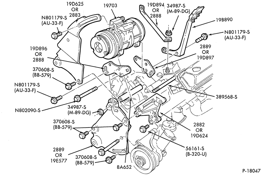 Схема AIR CONDITIONING-Bezels and Controls  - built - Super/Van Wagon - York design-8 cyl. 460 (7.5L)-E250/350
