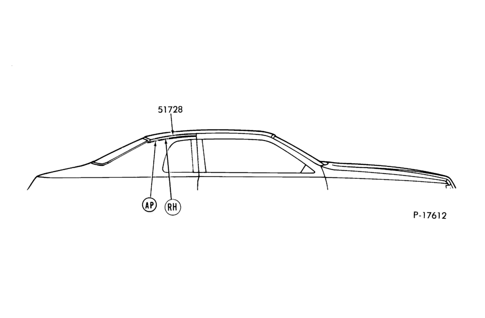 Схема ROOF SIDE - BODY TYPE 54, 66