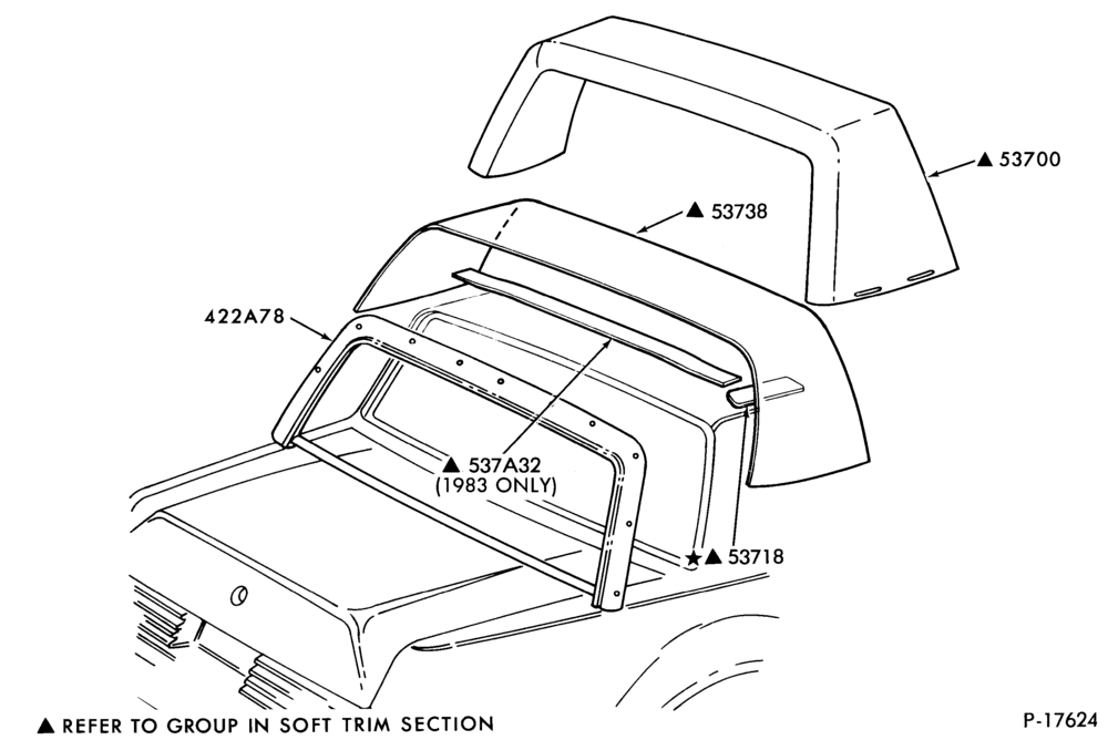 Схема LIFT/TAILGATE, LUGGAGE & BACK WINDOW-Pads - roof cover - Cougar