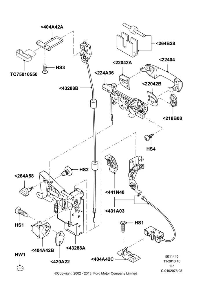Схема BACK DOOR LOCK CONTROLS, With Hinged Rear Loading Doors; 20.05.2002