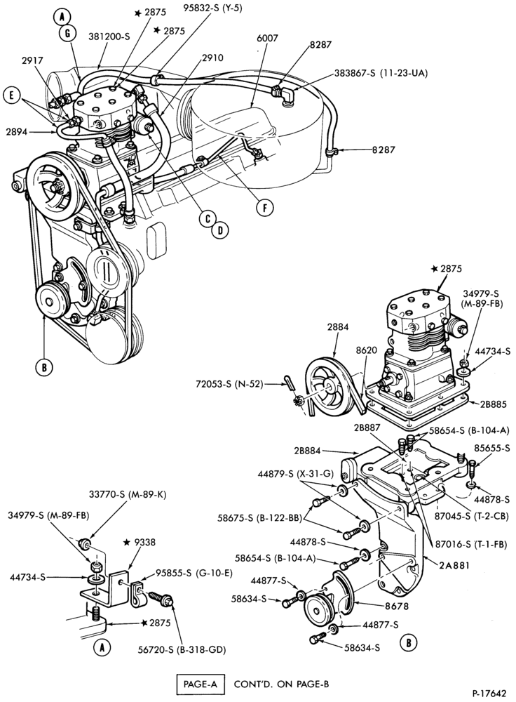 Схема BRAKE SYSTEMS-(1983/)-8 cyl. 636 Cat. Diesel-Page A-F-FT700/900