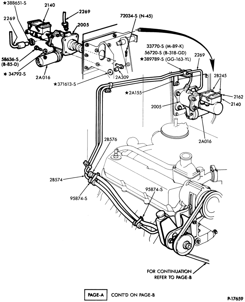 Схема BRAKE SYSTEMS - HYDRAULIC-(1980/83)-8 cyl. 636 (10.4L) Cat. Diesel - Page A-B700