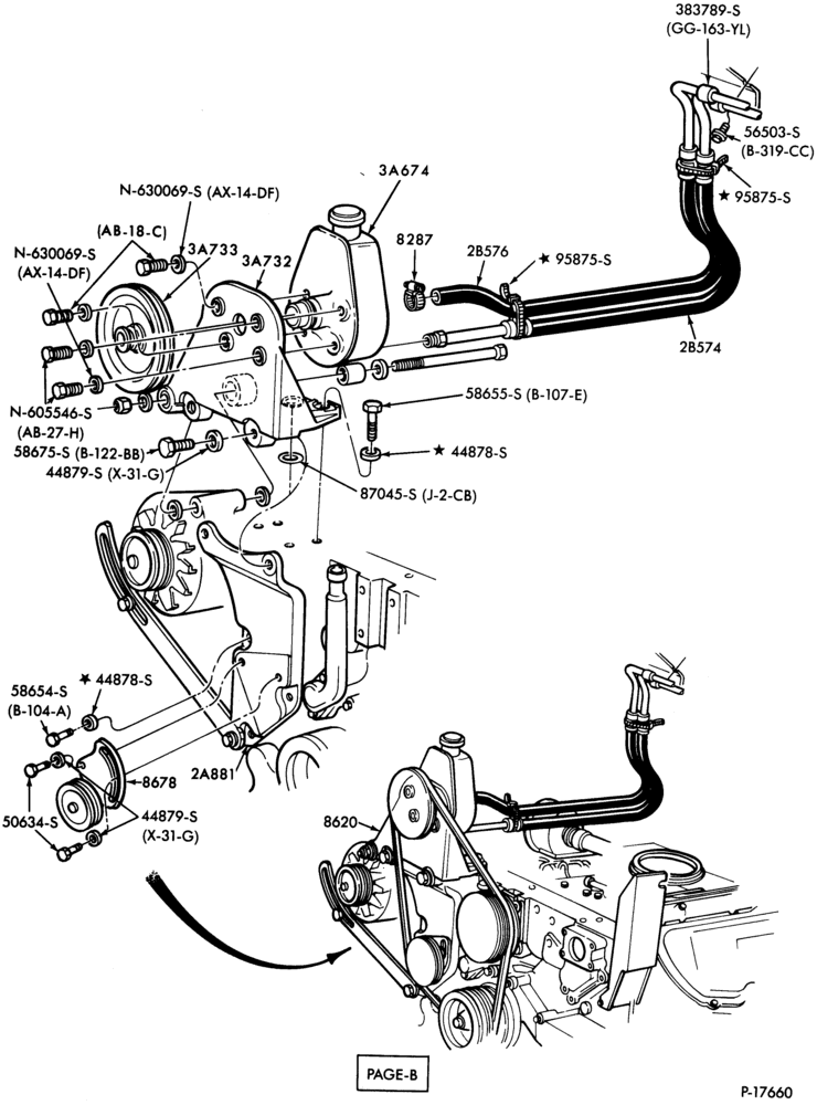 Схема BRAKE SYSTEMS - HYDRAULIC-(1980/83)-8 cyl. 636 (10.4L) Cat. Diesel - Page B-B700