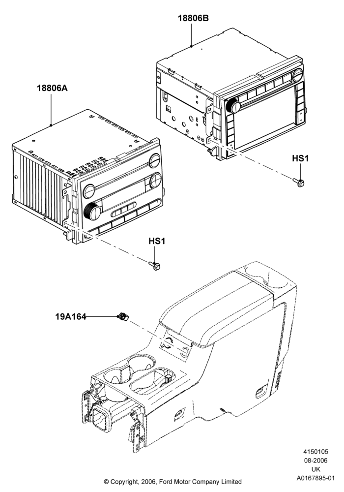 Схема Аудиооборудование (заводское), Less Radio Reception Equipment; 07.08.2006–29.10.2010