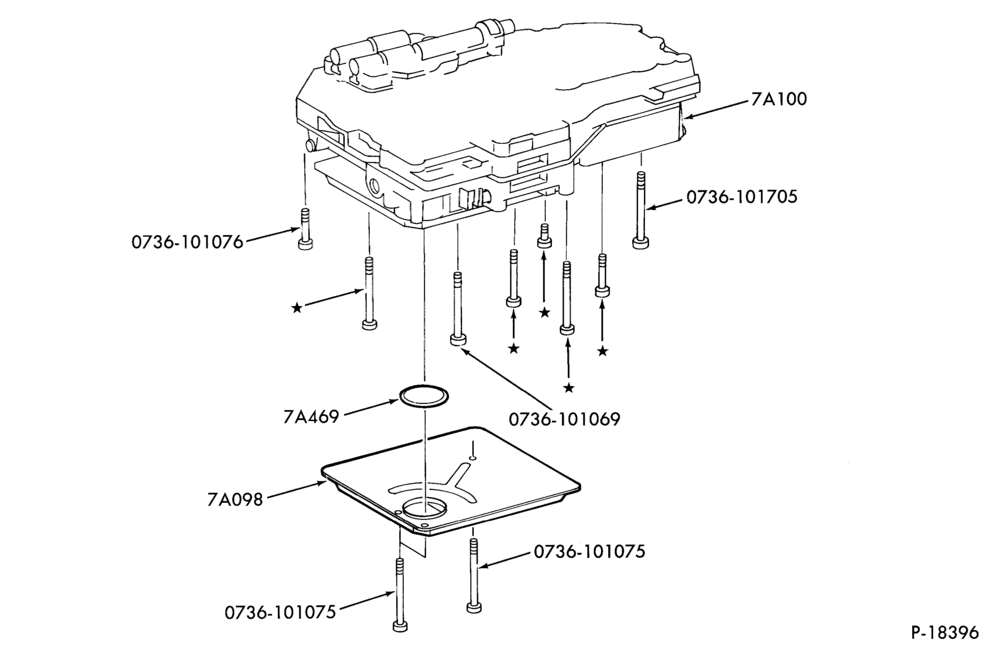 Схема C5 TYPE - INTERNAL PARTS-INTERNAL PARTS- main control valve body (7A100)-DC,K