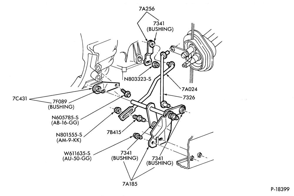 Схема C5 TYPE - EXTERNAL PARTS-EXTERNAL PARTS- transmission shift controls-DC