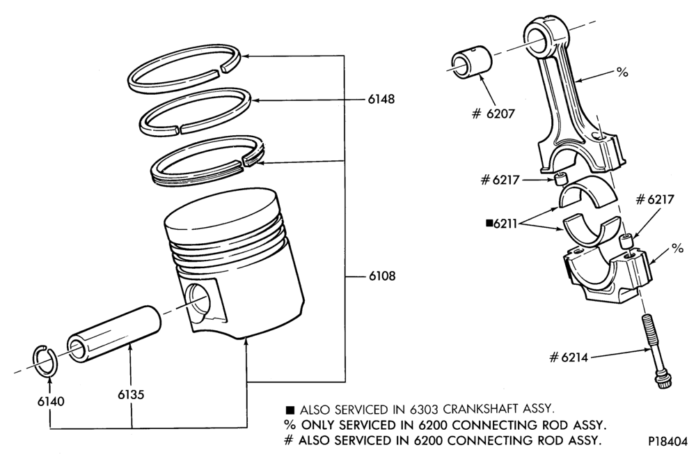 Схема 4 CYL. 2.3L (140 C.I.D.) - OHC-Piston and connecting rod