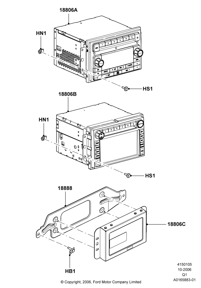 Схема Аудиооборудование (заводское), Less THX Audiophile Sound System, With Satellite Radio Reception; 06.11.2006–18.09.2008