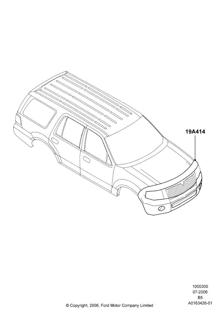 Схема Средства ухода, Accessory, Front End Cover; 18.03.2002–02.08.2004