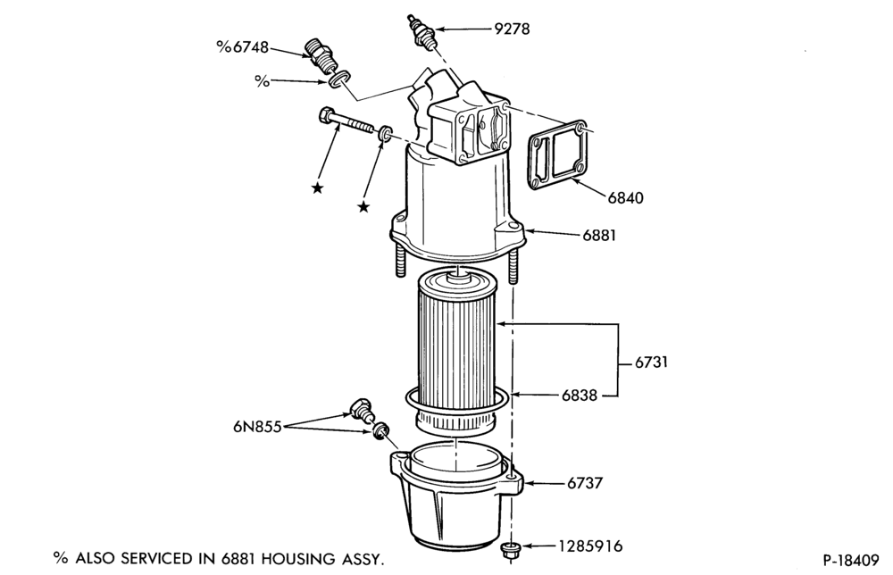 Схема 4 CYL. 2.3L (140 C.I.D.) - OHC-Oil filter (cartridge type)
