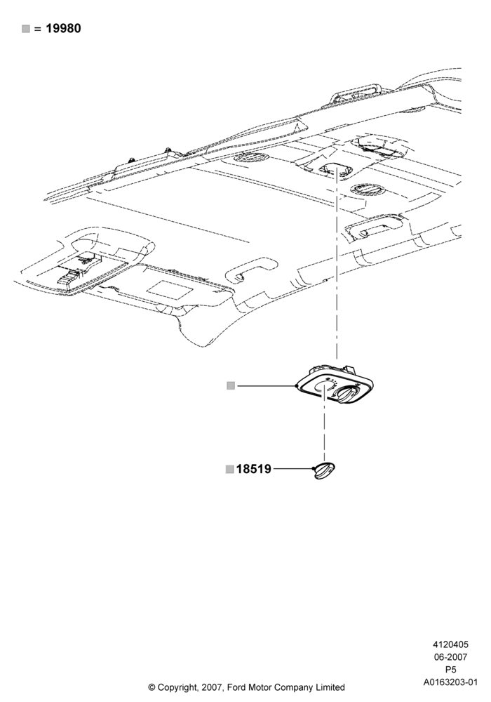 Схема Управление климатом, Rear Auxiliary Air Conditioning, Rear; 18.06.2007–15.06.2009