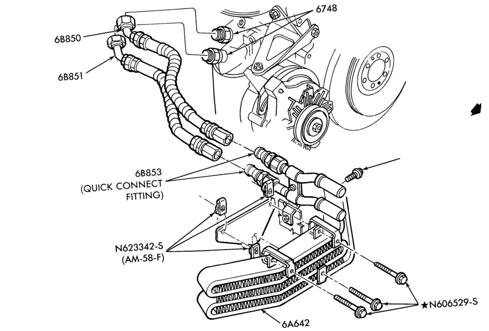 Схема 4 CYL. 2.3L (140 C.I.D.) - OHC-Oil cooler