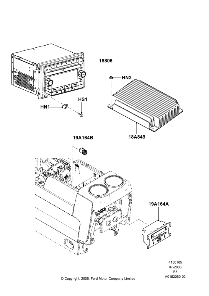 Схема Аудиооборудование (заводское), Less Radio Reception Equipment, With THX Audiophile Sound System; 02.08.2006–11.06.2007
