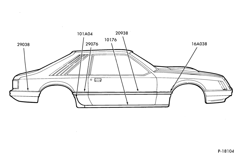 Схема SVO - BODY SIDE - BODY TYPE 61