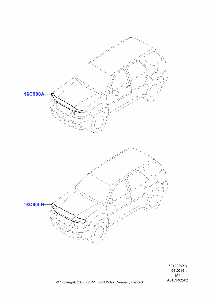 Схема Капот и детали, Accessory Bug Shield; 01.05.2006–08.01.2007