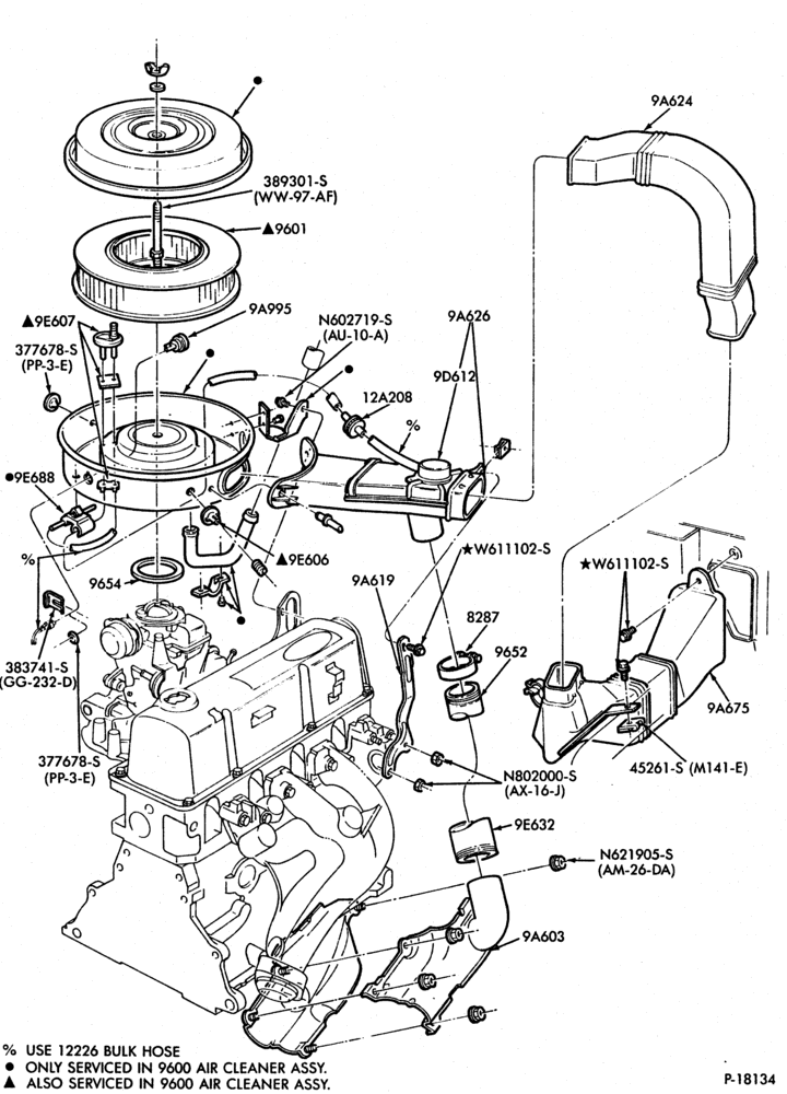 Схема 4 CYL. 2.0L (122 C.I.D.) AND 2.3L (140 C.I.D.)-GAS-W/O-R-"From 11/82"