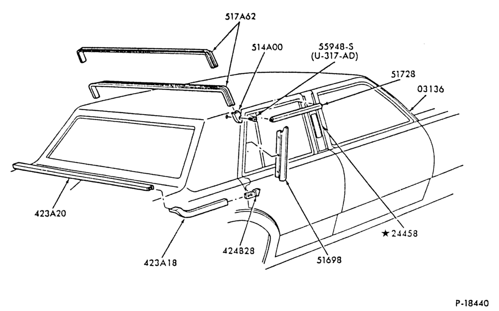 Схема 4 DOOR CARRIAGE ROOF
